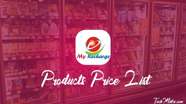 My Recharge Products Price List