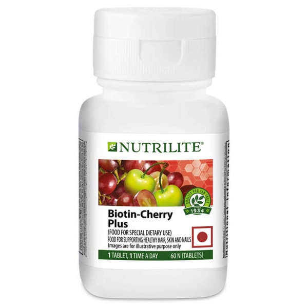 Nutrilite Biotin Cherry Plus के फायदे, नुकसान, खुराक, कीमत