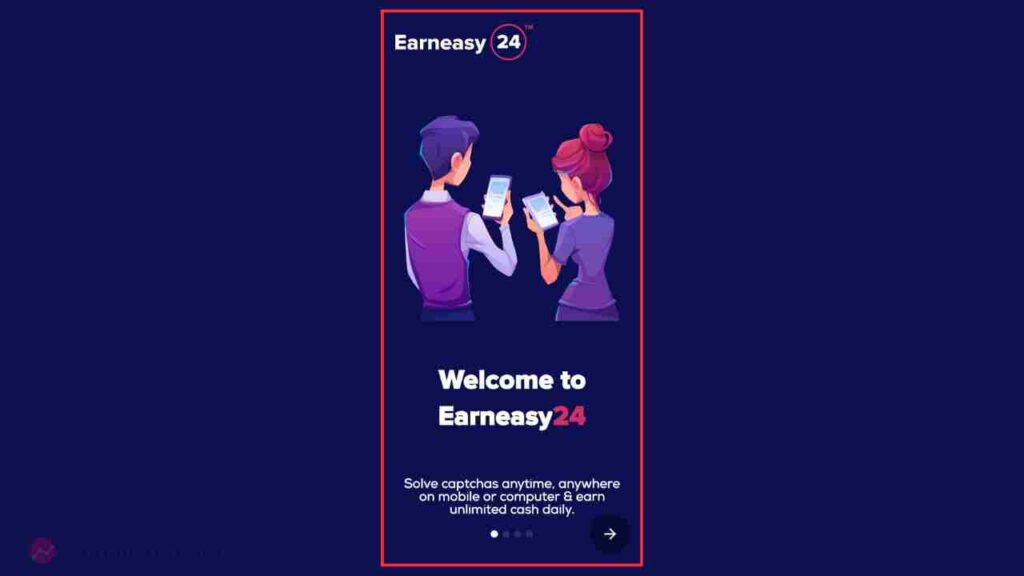 Earneasy24 Home screen