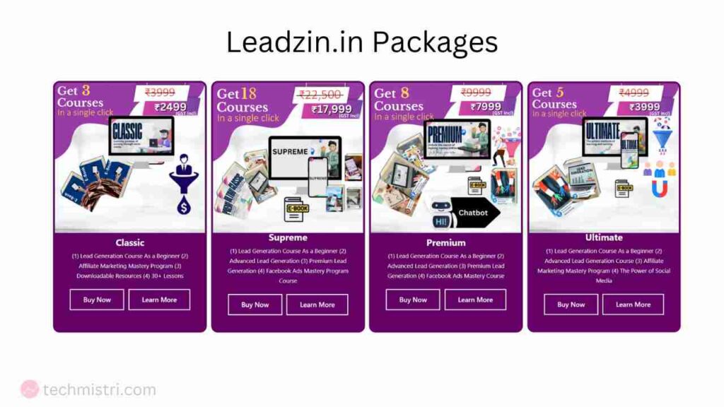 Leadzin packages