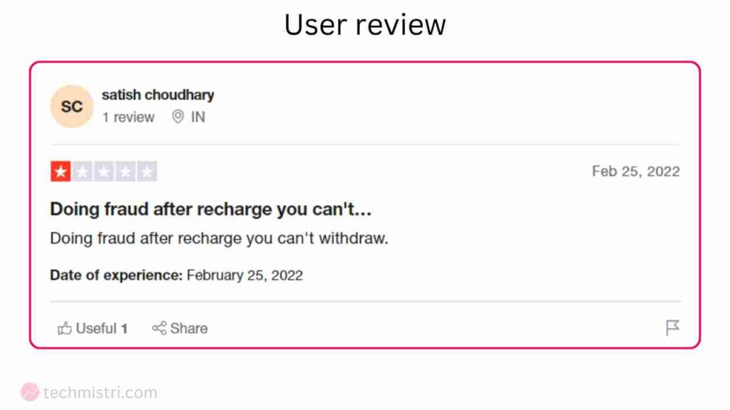 Vclub app user review