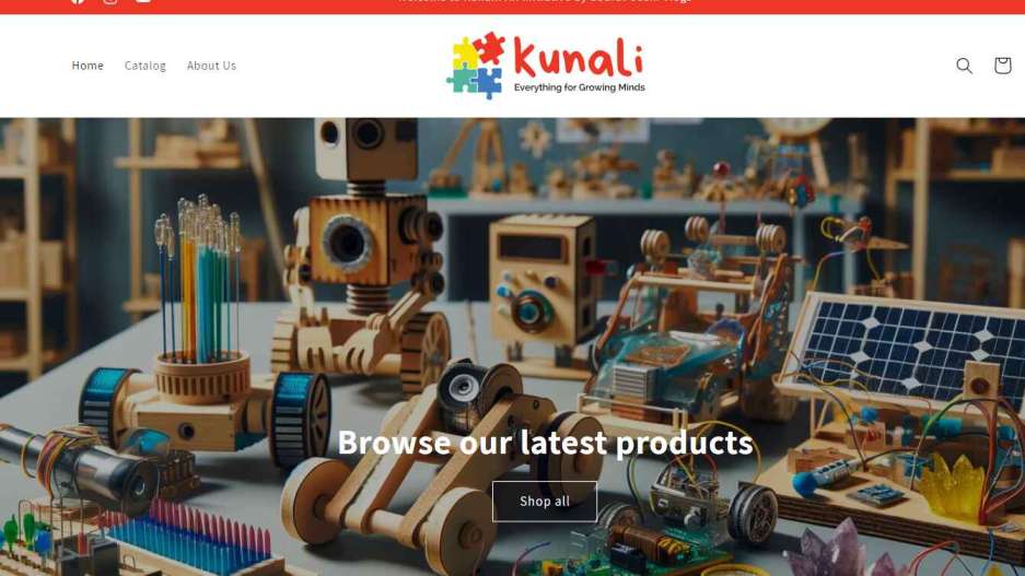 Kunali.in Home Page