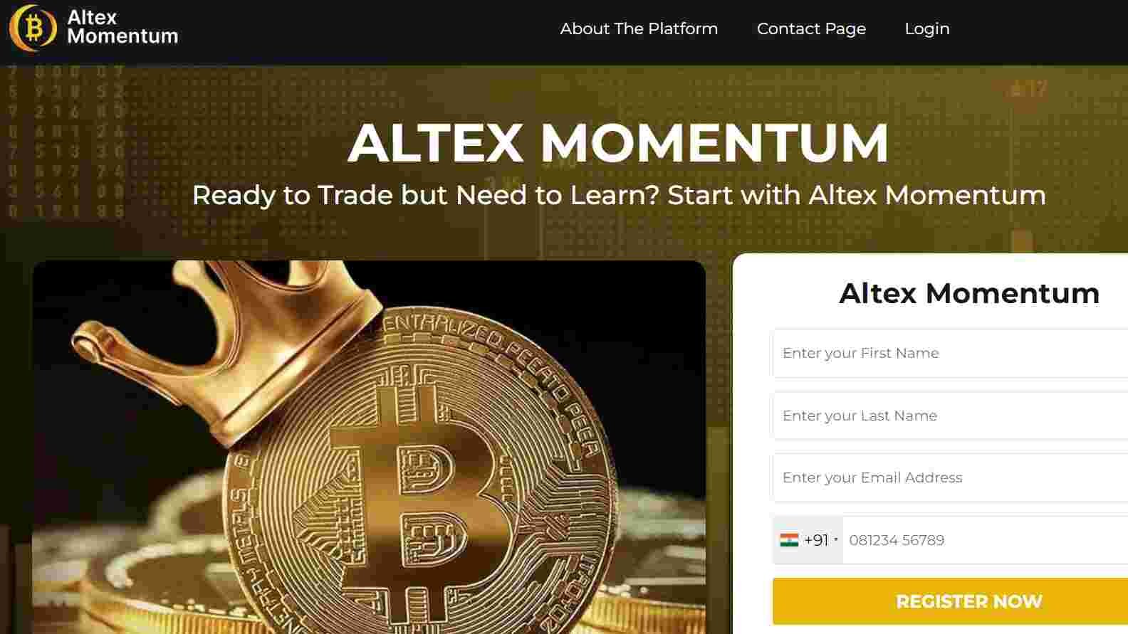 Altex Momentum Home Page