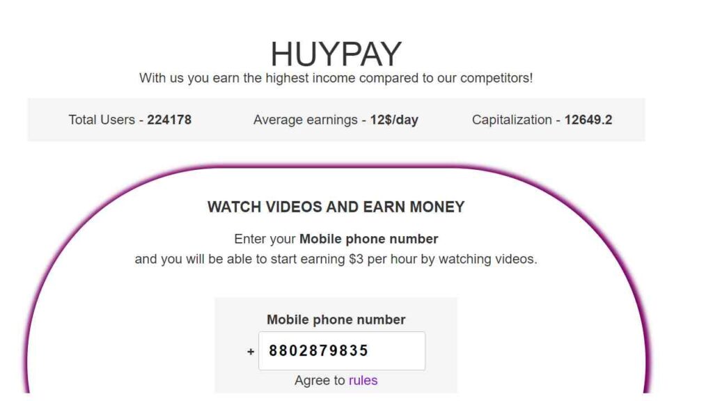 Huypay.site Review